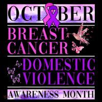 Breast Cancer And Domestic Violence Awareness Poster