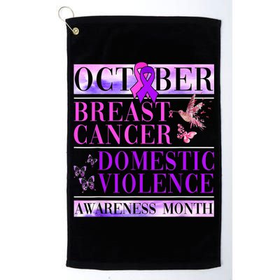 Breast Cancer And Domestic Violence Awareness Golf Towel