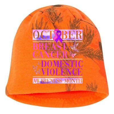 Breast Cancer And Domestic Violence Awareness Kati - Camo Knit Beanie