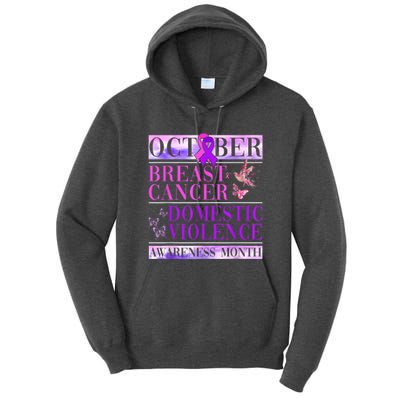 Breast Cancer And Domestic Violence Awareness Tall Hoodie