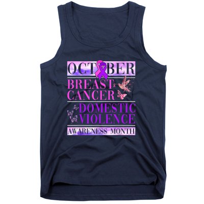 Breast Cancer And Domestic Violence Awareness Tank Top