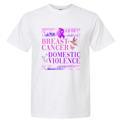 Breast Cancer And Domestic Violence Awareness Garment-Dyed Heavyweight T-Shirt