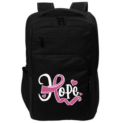 Breast Cancer Awareness Hope Pink Ribbon Impact Tech Backpack