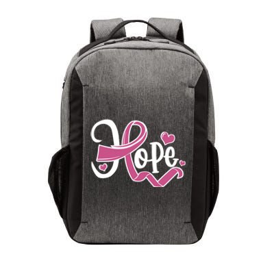 Breast Cancer Awareness Hope Pink Ribbon Vector Backpack