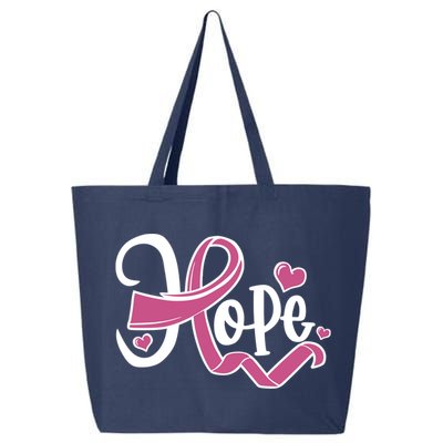 Breast Cancer Awareness Hope Pink Ribbon 25L Jumbo Tote