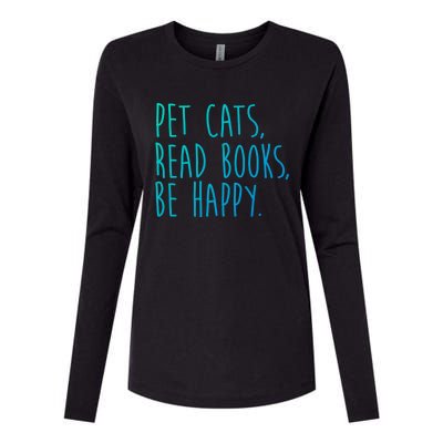 Book Cats And Books Bookworm Gift Womens Cotton Relaxed Long Sleeve T-Shirt