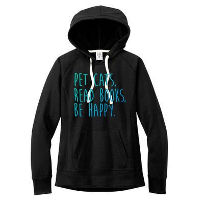 Book Cats And Books Bookworm Gift Women's Fleece Hoodie