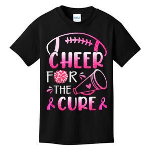 Breast Cancer Awareness Cheer For The Cure Cancer Support Squad Kids T-Shirt