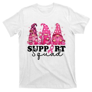 Breast Cancer Awareness For Gnomes Support Squad T-Shirt