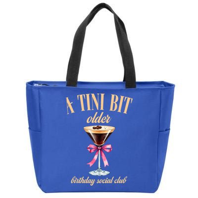 Birthday Costume A Tini Bit Older Espresso Martini Zip Tote Bag