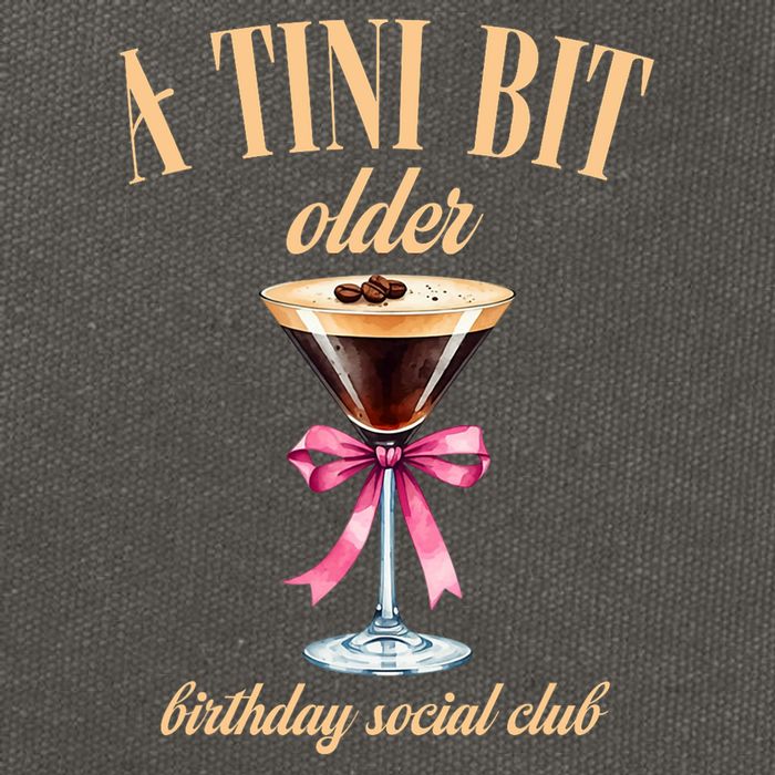 Birthday Costume A Tini Bit Older Espresso Martini Cotton Canvas Backpack
