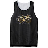 Bicycle Cycling Anatomy Road Bike Parts Biking Cyclist Mesh Reversible Basketball Jersey Tank