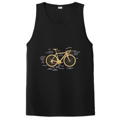 Bicycle Cycling Anatomy Road Bike Parts Biking Cyclist PosiCharge Competitor Tank