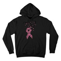 Breast Cancer Awareness Pink Butterfly Ribbon Hoodie