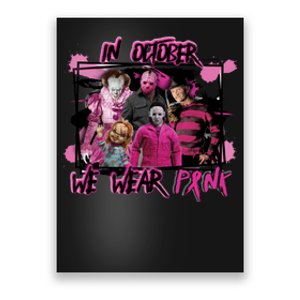 Breast Cancer Awareness Horror Movie Characters Halloween Poster