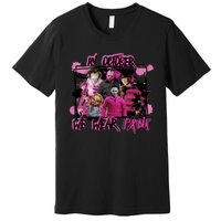 Breast Cancer Awareness Horror Movie Characters Halloween Premium T-Shirt