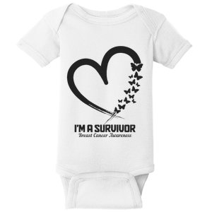 Breast Cancer Awareness Month October Pink Ribbon Survivor Baby Bodysuit