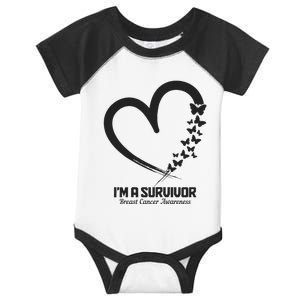 Breast Cancer Awareness Month October Pink Ribbon Survivor Infant Baby Jersey Bodysuit