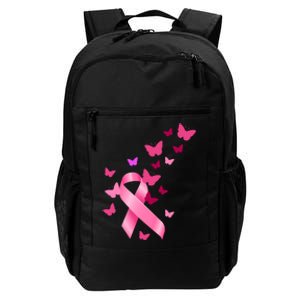 Breast Cancer Awareness Butterflies Logo Daily Commute Backpack