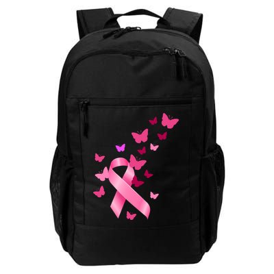 Breast Cancer Awareness Butterflies Logo Backpack