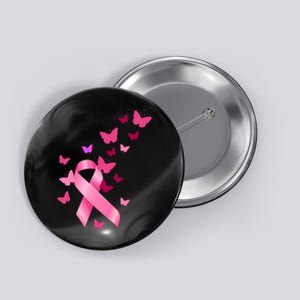 Breast Cancer Awareness Butterflies Logo Button