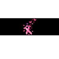 Breast Cancer Awareness Butterflies Logo Bumper Sticker