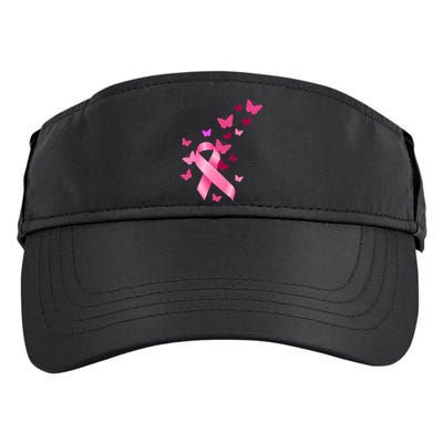 Breast Cancer Awareness Butterflies Logo Adult Drive Performance Visor