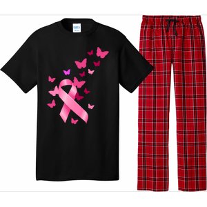 Breast Cancer Awareness Butterflies Logo Pajama Set