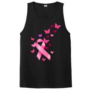 Breast Cancer Awareness Butterflies Logo PosiCharge Competitor Tank