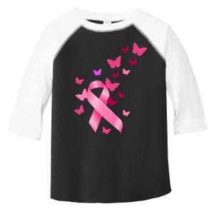 Breast Cancer Awareness Butterflies Logo Toddler Fine Jersey T-Shirt