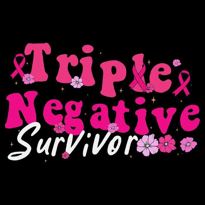 Breast Cancer Awareness Triple Negative Survivor Flowers Visor