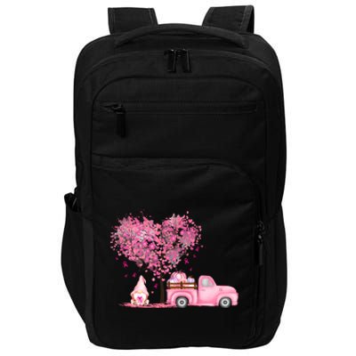 Breast Cancer Awareness Gnome Vintage Fall Truck Impact Tech Backpack