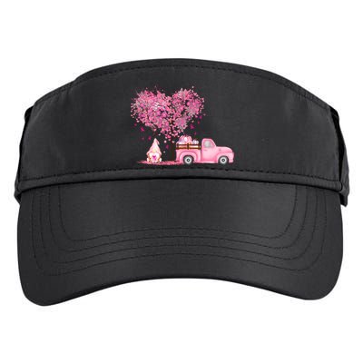 Breast Cancer Awareness Gnome Vintage Fall Truck Adult Drive Performance Visor