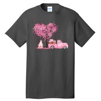 Breast Cancer Awareness Gnome Vintage Fall Truck Tall T-Shirt