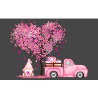 Breast Cancer Awareness Gnome Vintage Fall Truck Bumper Sticker