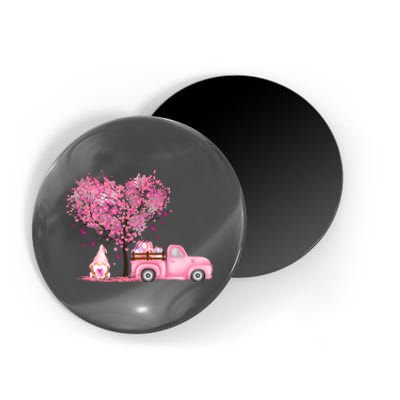 Breast Cancer Awareness Gnome Vintage Fall Truck Magnet