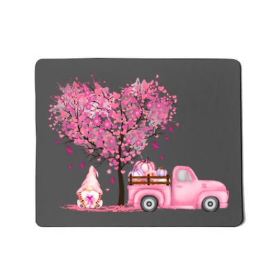 Breast Cancer Awareness Gnome Vintage Fall Truck Mousepad