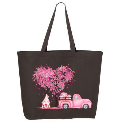 Breast Cancer Awareness Gnome Vintage Fall Truck 25L Jumbo Tote