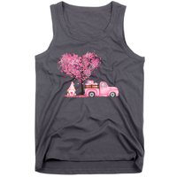 Breast Cancer Awareness Gnome Vintage Fall Truck Tank Top