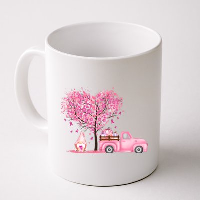 Breast Cancer Awareness Gnome Vintage Fall Truck Coffee Mug