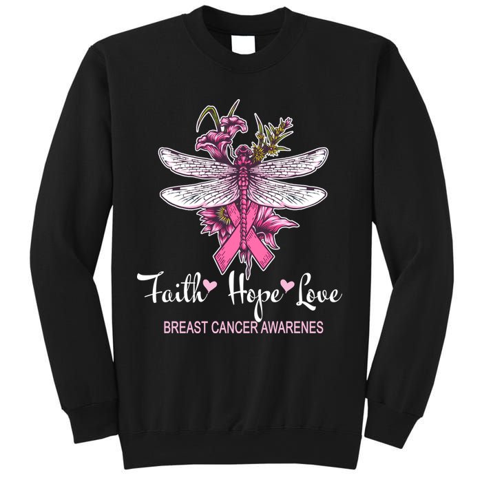 Breast Cancer Awareness Dragonfly Sweatshirt