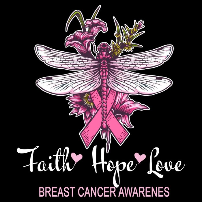 Breast Cancer Awareness Dragonfly Sweatshirt