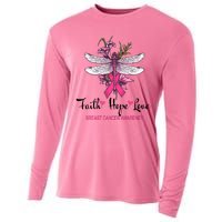 Breast Cancer Awareness Dragonfly Cooling Performance Long Sleeve Crew