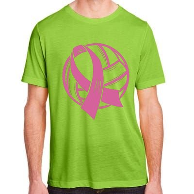 Breast Cancer Awareness Volleyball Team Supporter Adult ChromaSoft Performance T-Shirt