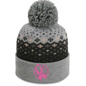 Breast Cancer Awareness Volleyball Team Supporter The Baniff Cuffed Pom Beanie