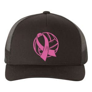 Breast Cancer Awareness Volleyball Team Supporter Yupoong Adult 5-Panel Trucker Hat