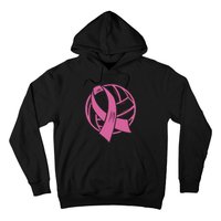 Breast Cancer Awareness Volleyball Team Supporter Hoodie