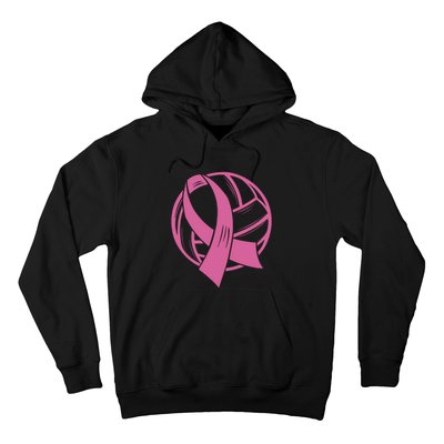 Breast Cancer Awareness Volleyball Team Supporter Hoodie