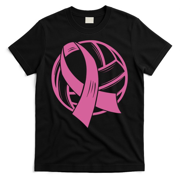 Breast Cancer Awareness Volleyball Team Supporter T-Shirt