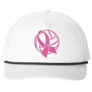 Breast Cancer Awareness Volleyball Team Supporter Snapback Five-Panel Rope Hat